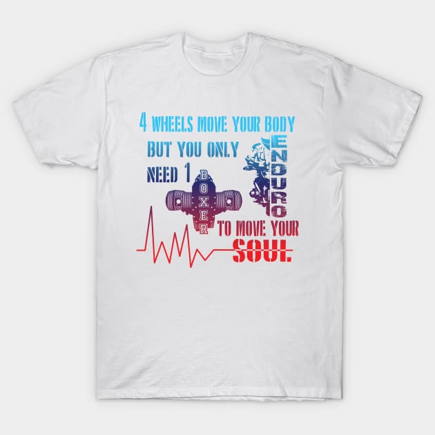 Boxer Motor Motorbike moves the soul T-Shirt by Kingluigi